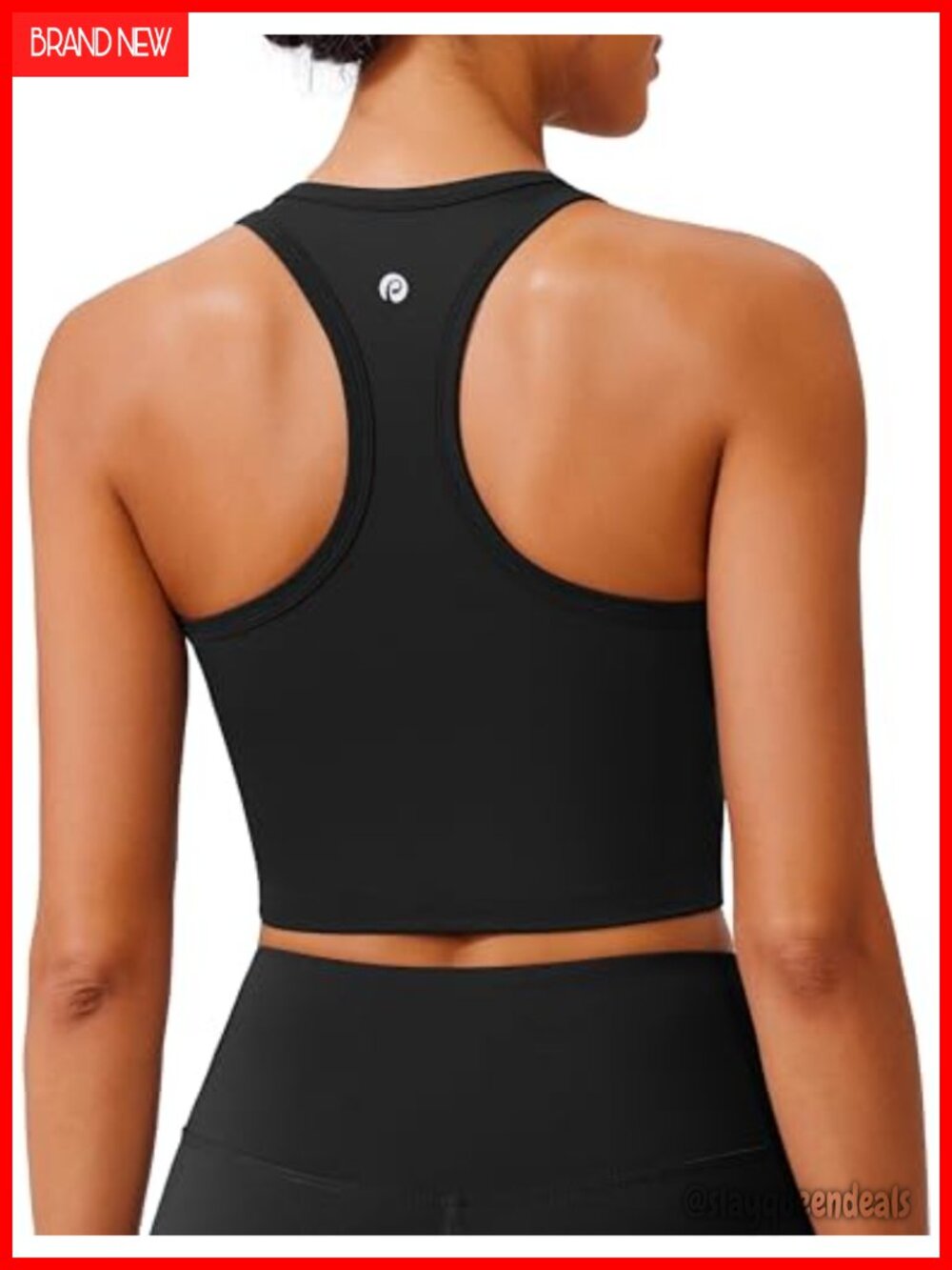 Womens Sports Bra Racerback Tank Top Light Support Padded Workout Yoga Top